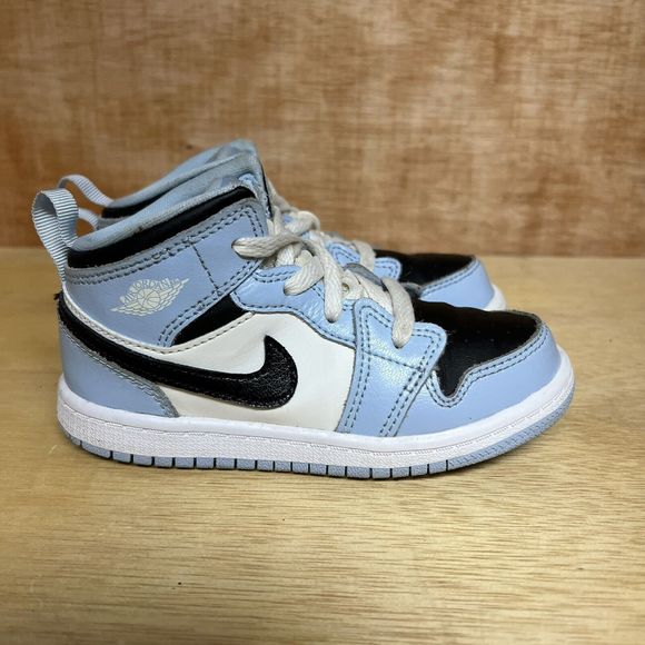 Nike Other - Toddler Nike Air Jordan 1 Mid Athletic Shoes ‘Ice Blue’ 644507-401 Size 9C